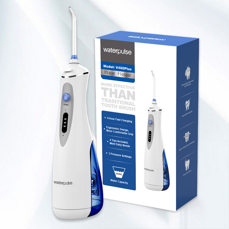 Waterpulse健适宝冲牙器便携式V400Plus家用洗牙器水牙线结石洁牙