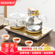 seko/新功F99全自动上水电热水壶烧水壶玻璃电茶炉套装嵌入式家用