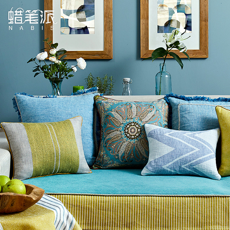 【孤品2.5折】蠟筆派藍悅沙發抱枕靠枕床頭靠背 實物爲准不退不換在類目 居家布藝, 靠墊/抱枕中 - 來自Buy2taobao.com提供專業的淘寶代購服務