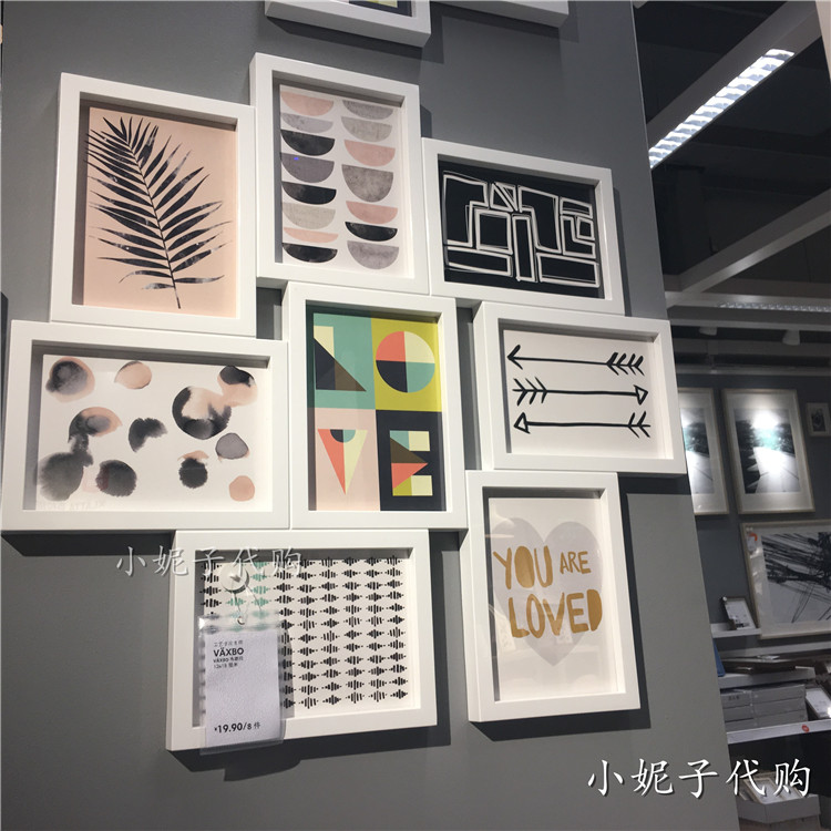 IKEA宜家国内代购 V?XBO 韦斯伯 8格拼贴相框 家居装饰照片 包邮在类目 家居饰品, 相框/画框中 - 来自Buy2taobao.com提供专业的淘宝代购服务