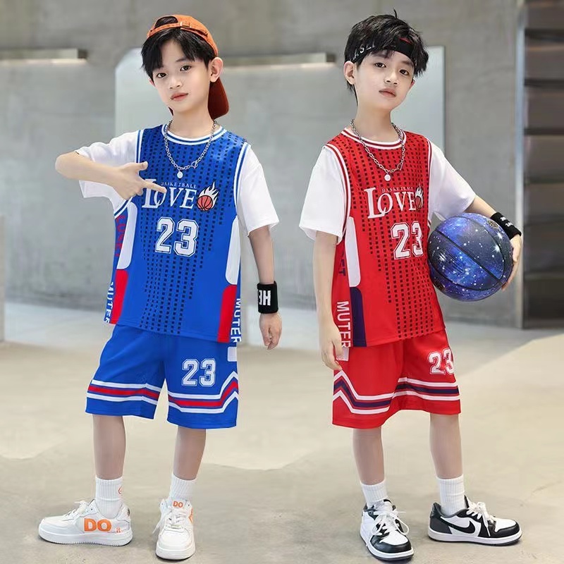 男童篮球服套装男女孩球衣比赛队服速干夏款学生运动儿童背心新款