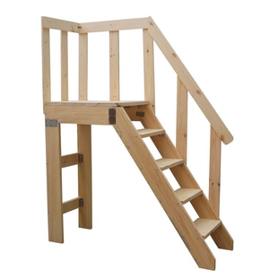 家用 实木人字梯 加厚折叠梯 单侧移动木梯子五踏步室内阁楼楼梯