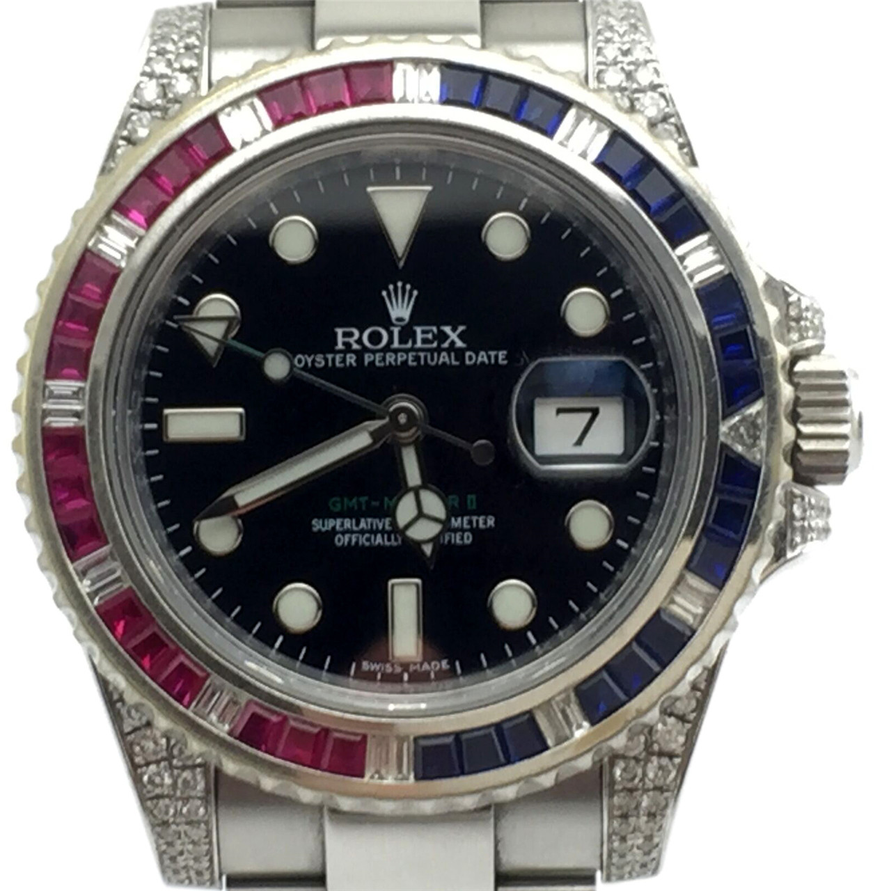 [9.0新]劳力士格林尼治型ii系列自动机械男表 116710ln