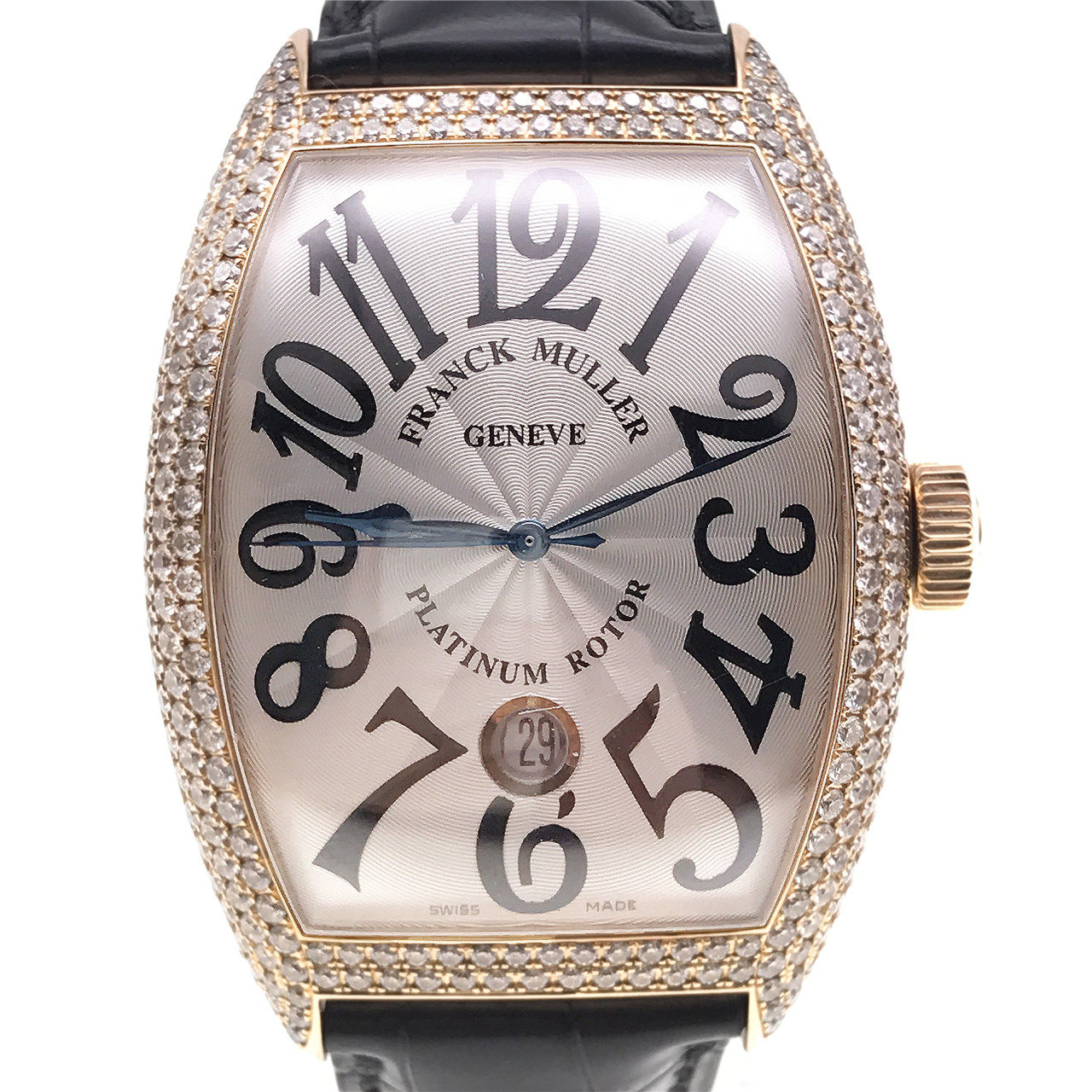 [9.5新]法兰克穆勒18k玫瑰金钻石自动机械男表 8880