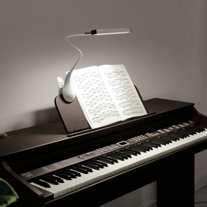 专用谱架灯充电乐谱架led护眼乐谱曲谱钢琴夹式谱台琴谱练琴谱灯