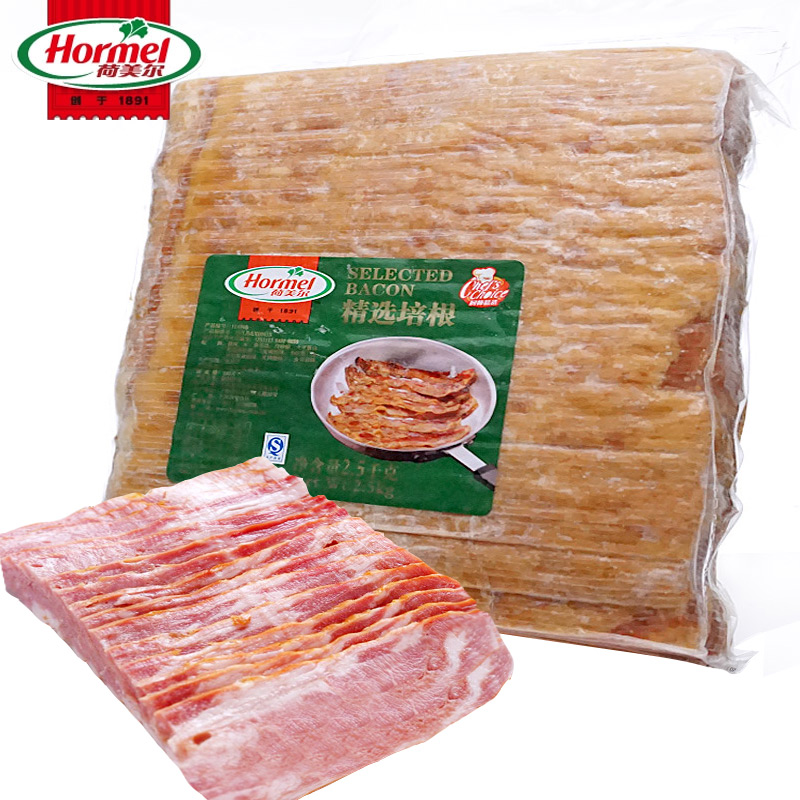 Hormel/ Hormel 2# Featured Bacon 2.5kg Bacon slices Western baking Baconin the Agri rice/Dried foods/Condiment , Dried foods/Meat Dry , Smoked December/Sausage/Ham products , Bacon category - from Buy2taobao.com to provide professional Taobao agent buy service