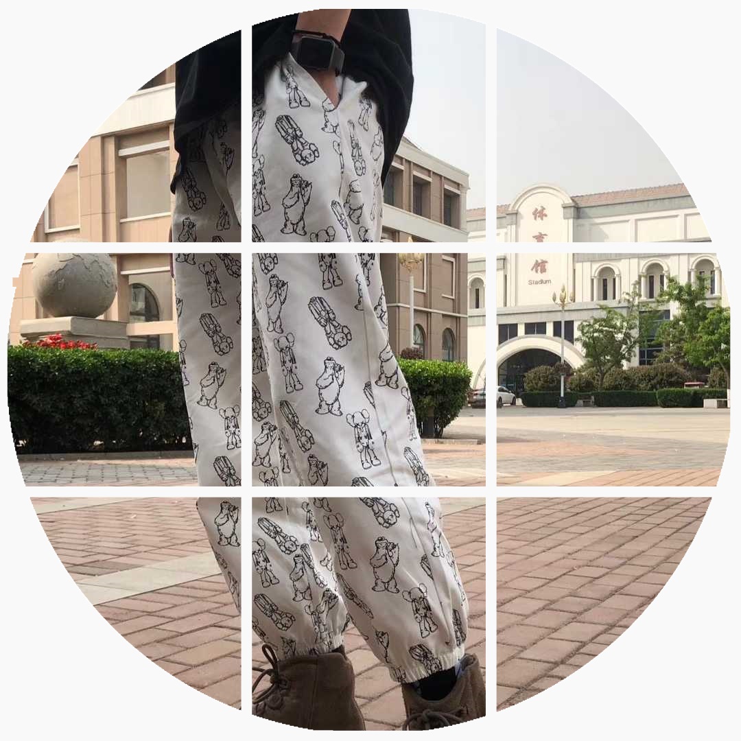 日本进口KAWS芝麻街裤子男玩偶满印九分休闲裤女UT系列宽松显新品在类目 女装/女士精品, 裤子, 休闲裤中 - 来自Buy2taobao.com提供专业的淘宝代购服务
