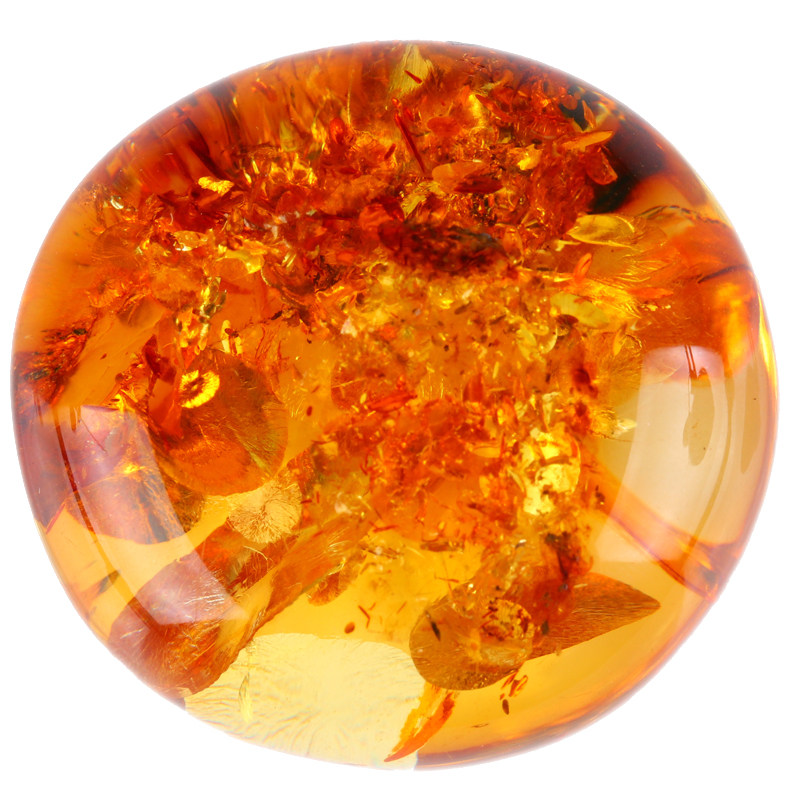 45克 琥珀 花珀挂件 佛法加持