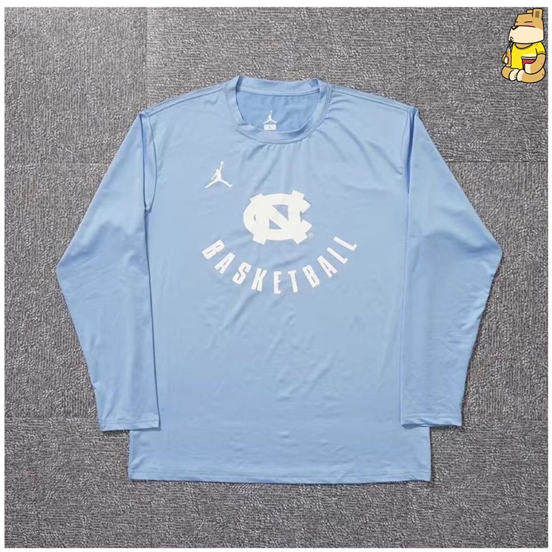 ncaa训练服ncaa速干长袖卫衣投篮服ncaa训练服北卡大学球衣
