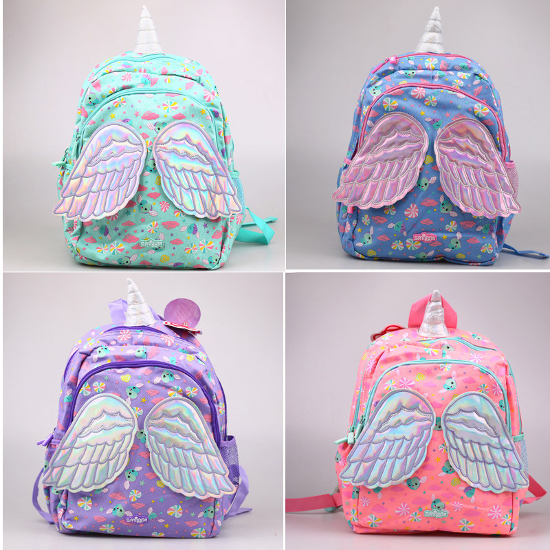 澳洲smiggle翅膀书包中号双肩包幼儿园小学生卡通造型背包天使包