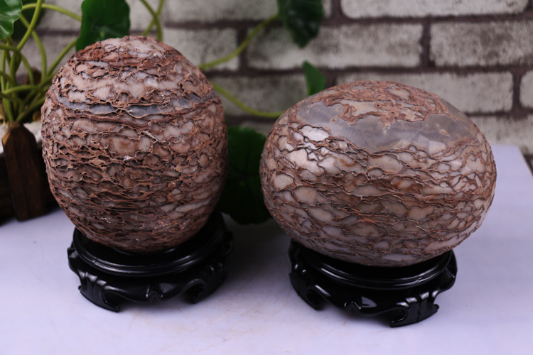 树皮石风水球转运奇石天然观赏石头家居办公室客厅装饰礼品摆件