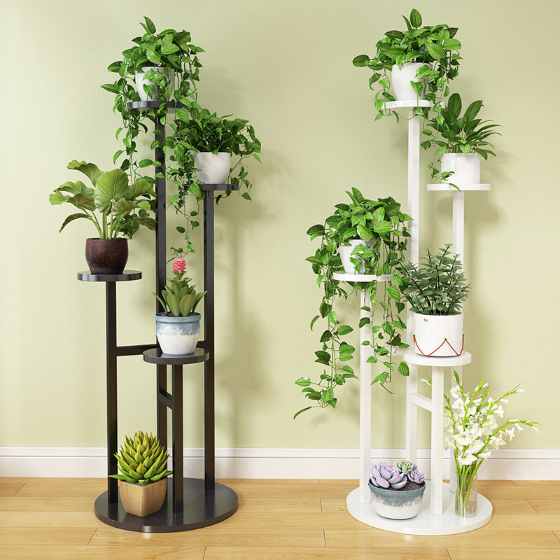 绿萝吊兰花架置物架客厅花架子家用多层室内地面铁艺阳台花盆架子