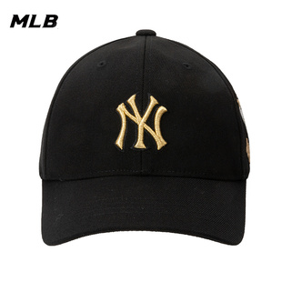 MLB 儿童帽子2024春季新款运动帽户外透气遮阳帽休闲帽7ACPC014N