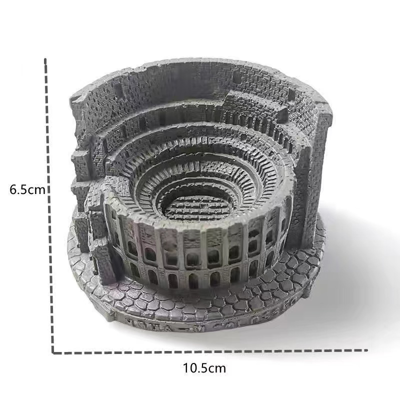 北欧工业风艺术水泥小摆件房间卧室装饰品 ins水族鱼缸造景摆设景