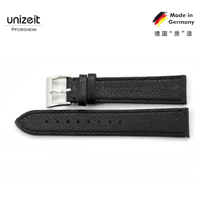 unizeit优立时德国20mm表带牛皮针扣歌德系列BM001原装表带进口