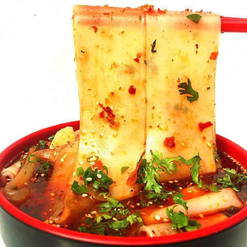 甘肃特产马铃薯粉火锅定西宽粉正宗纯土豆流汁宽粉条400gx3袋