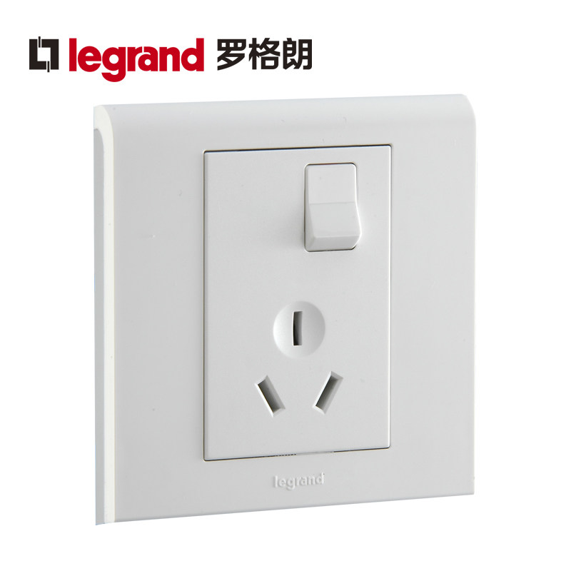 legrand/罗格朗 开关带开格朗罗格开关 k5白一开单三孔