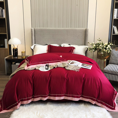 罗莱家纺官方旗舰店官网正品全棉100s支长绒棉纯棉色欧式4四件套