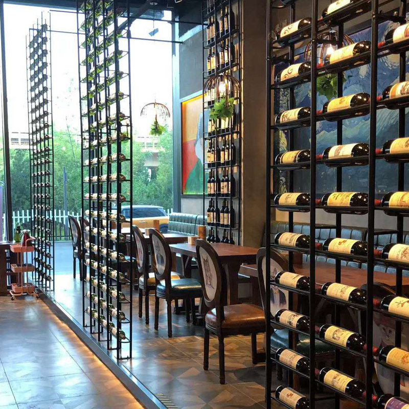 酒吧挂墙落地红酒红酒架红酒架子加粗加大材质抛光打磨看的到品质