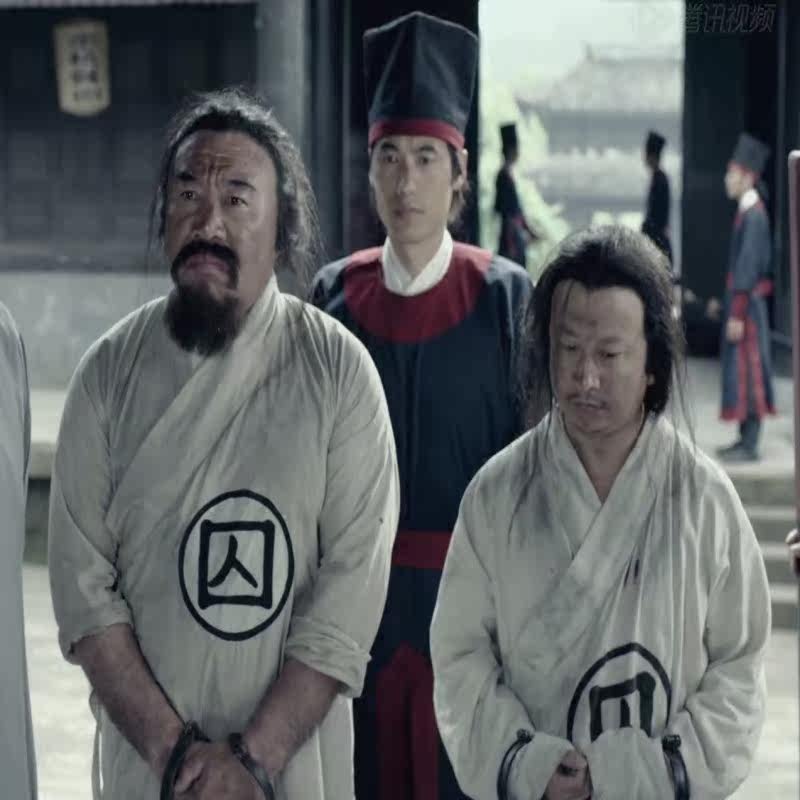 古装睡衣汉服交领中衣中裤监狱囚服男囚犯孝服孝衣圣节成人服装