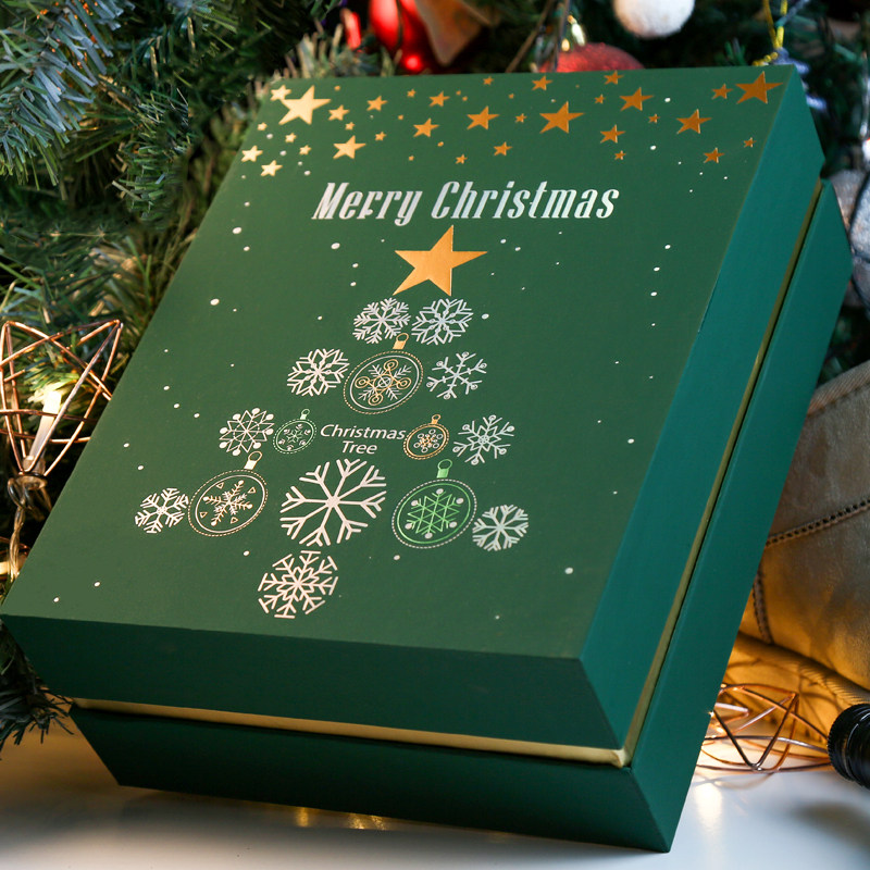圣诞节礼品盒礼盒大号长方形礼物盒节日回礼礼盒商务平安夜包装盒