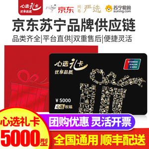 淘宝礼券京东购物卡5000元混合型心选苏宁联名现金礼品卡储值卡非e卡