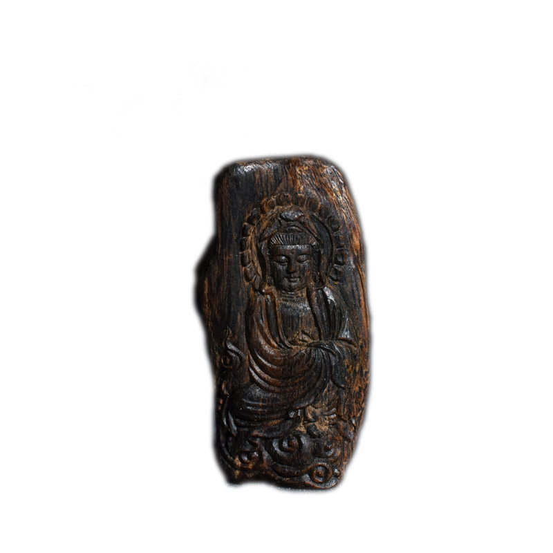 【观音尊者】越南芽庄白奇楠沉水沉香雕件 1.85g 过手留香 收藏