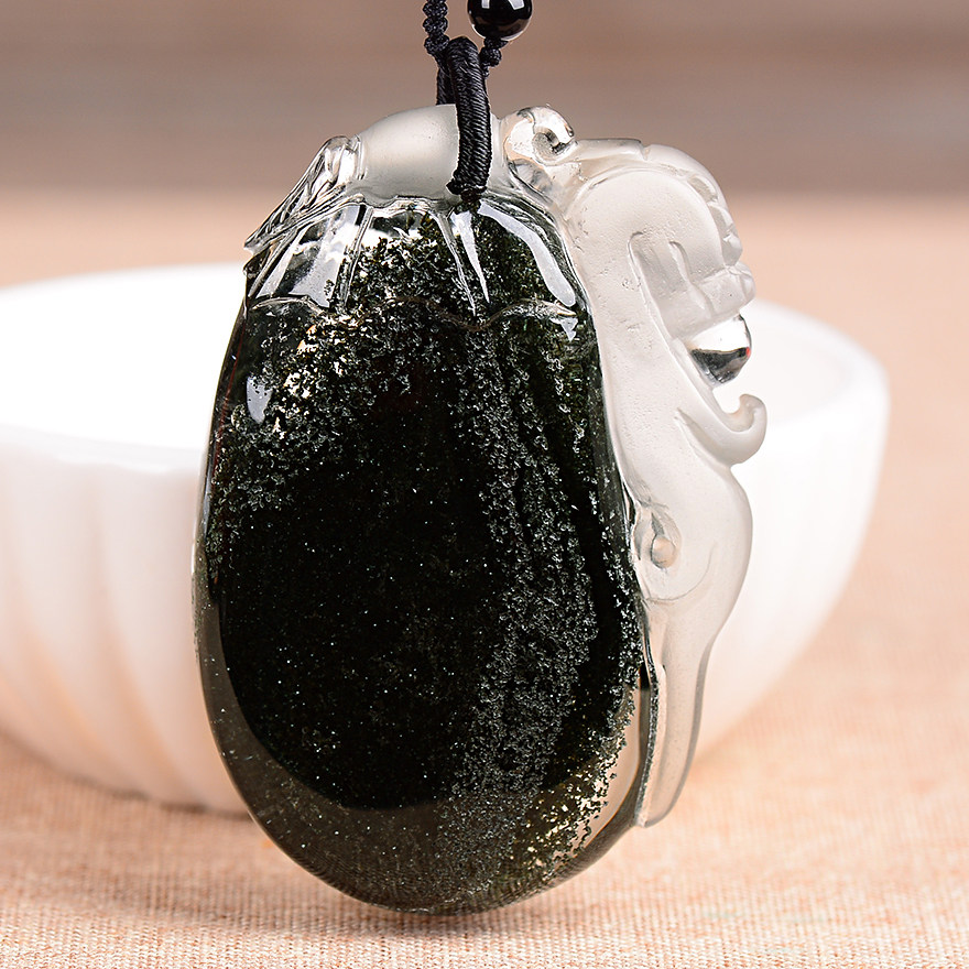 64.52克绿幽灵貔貅福瓜吊坠