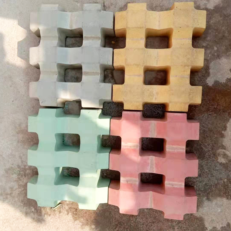 公园字停车场井字砖8每平方米砖块混凝土广场砖植草草坪陶土