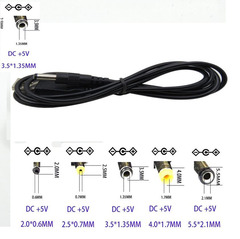 USB转DC 3.5mm 2.5MM 电源线 usb供电线充电线 5v电源线转接线