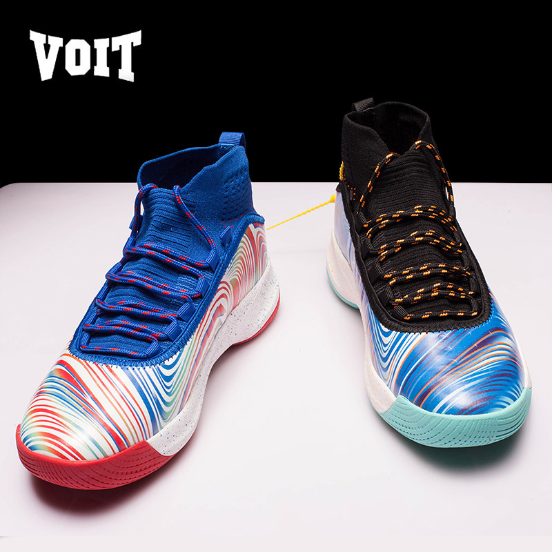 沃特篮球鞋男后卫球鞋实战鸳鸯耐磨防滑高帮战靴运动鞋2021春新款