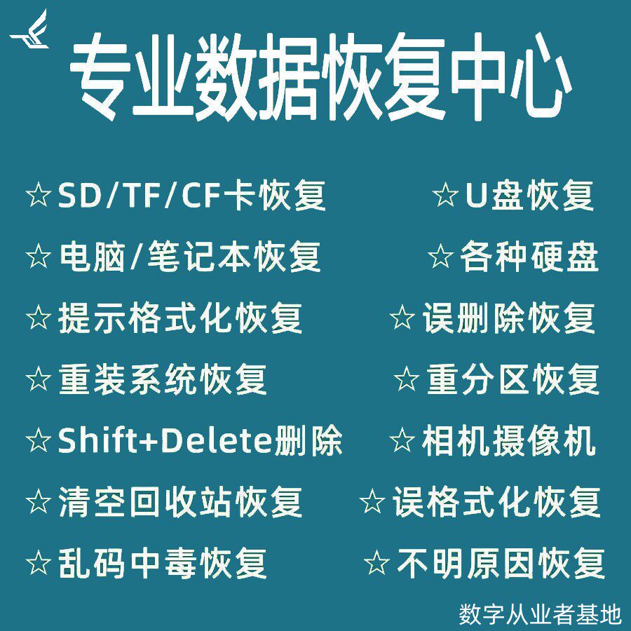 电脑硬盘数据恢复软件u盘移动固态硬盘误删除格式化恢复数据服务