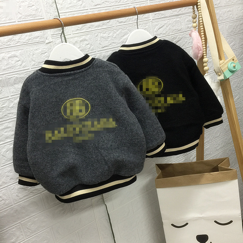 儿童新款加绒外套男童休闲夹克衫上衣春季百搭潮流男宝宝开衫|ruв категории Детская одежда, пальто/пиджак/пальто, обычные пальто - от Buy2taobao.com для оказания профессиональной услуги покупки агента Taobao