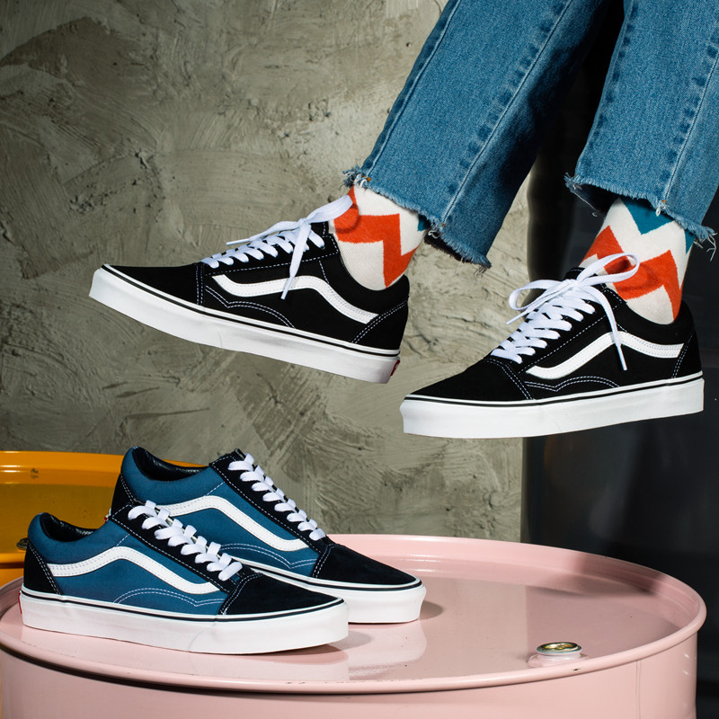 vans范斯oldskool黑白经典滑板鞋