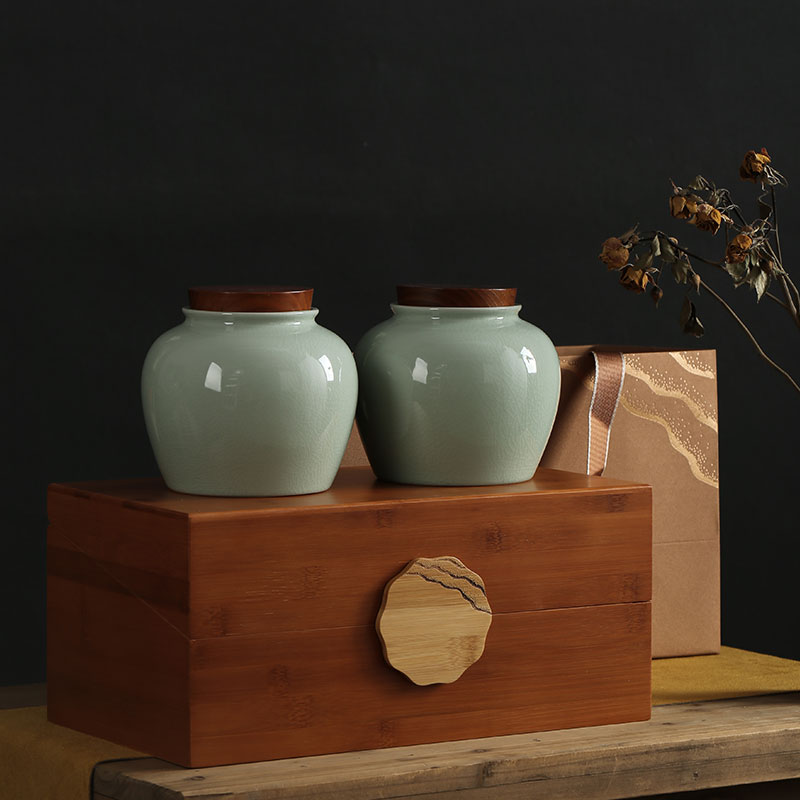 高档创意个性时尚茶叶包装盒空礼盒红茶绿茶通用茶叶罐礼盒装空盒