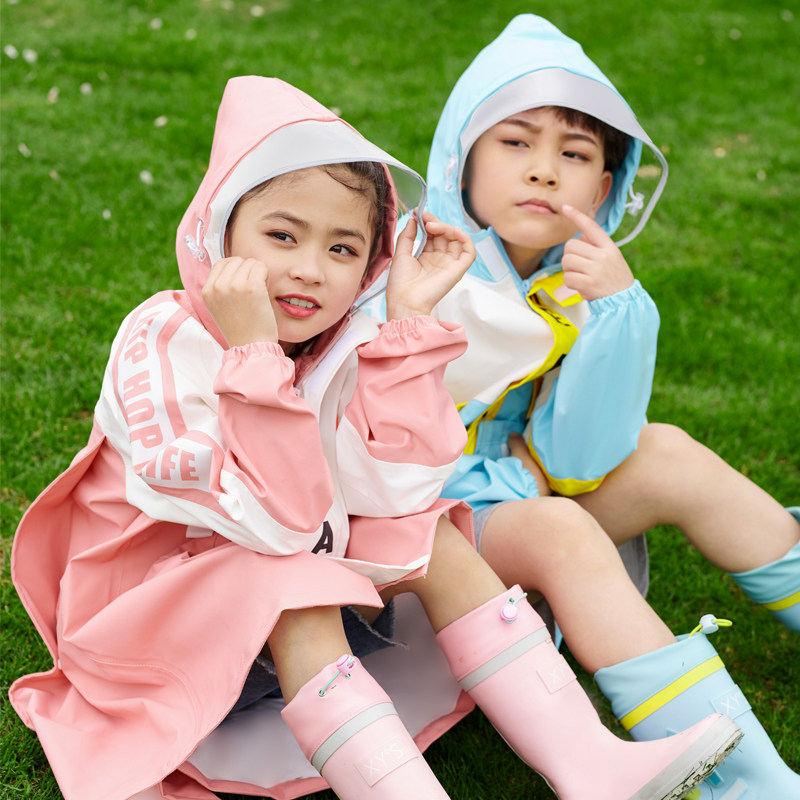 儿童雨衣女童2021小学生带书包雨衣位套装防水全身男孩中大童雨披