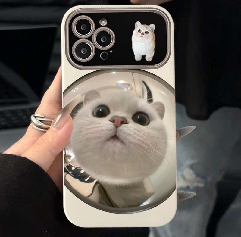 可爱猫咪适用苹果14pro手机壳1