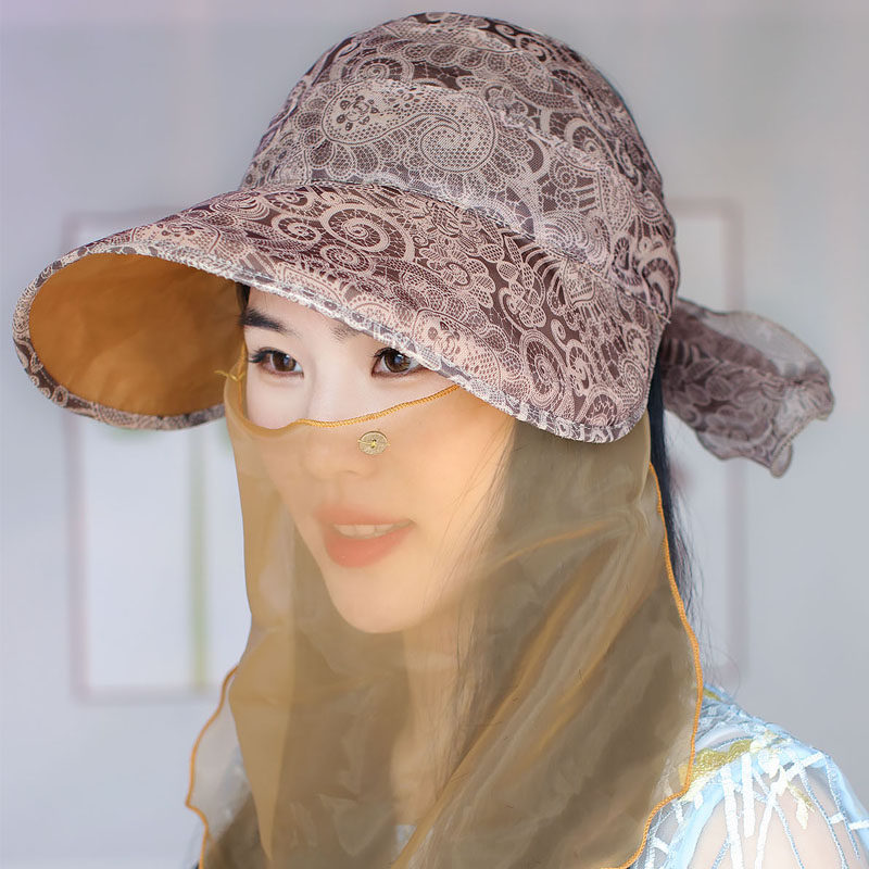 悻饰女装旗舰店的优惠券大全—春夏帽子女帽面遮遮阳帽韩版防晒帽骑车