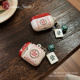 恭喜发财适用于AirPodspro耳机套光面菲林AirPods3代硬壳防摔新年airpods4代蓝牙耳机保护套小众airPods1/2代