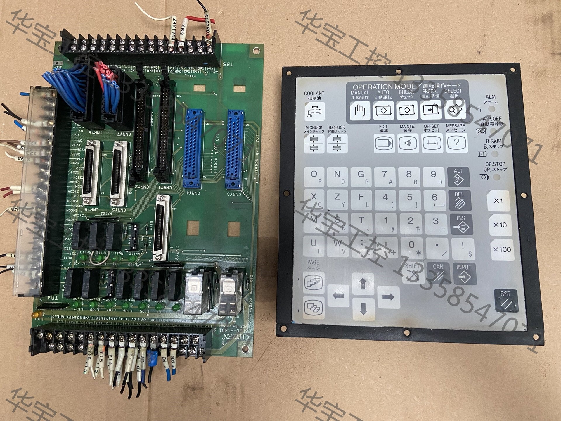 议价 西铁城走心机配件 发那科io 操作板 二手拆机 成色如图 板