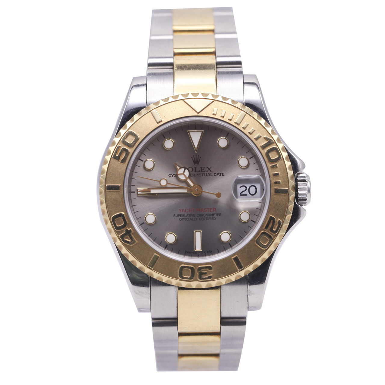 [国检][9.0新]劳力士游艇名仕型系列间金机械女表