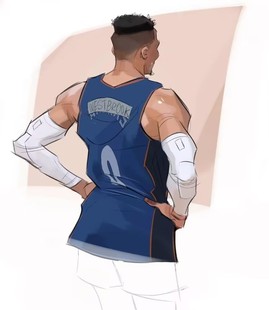拉塞尔·威斯布鲁克0号球衣sw热压版威少篮球服Westbrook神龟上衣