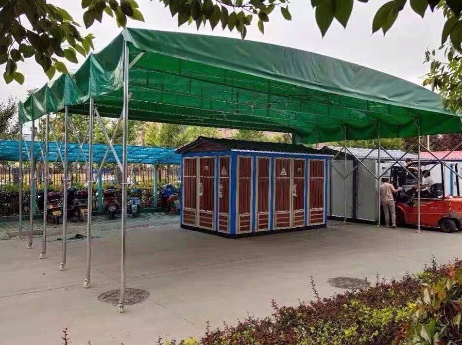 雨棚酒席帐篷大排档棚布折叠婚宴遮阳蓬顶布防雨大帐篷摆摊围布