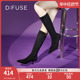 DFuse迪芙斯新款显瘦弹力瘦瘦靴长靴尖头细跟绒布女靴DF34117079