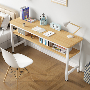 电脑桌台式卧室家用办公长条桌学生简约窄书桌出租屋简易写字桌子