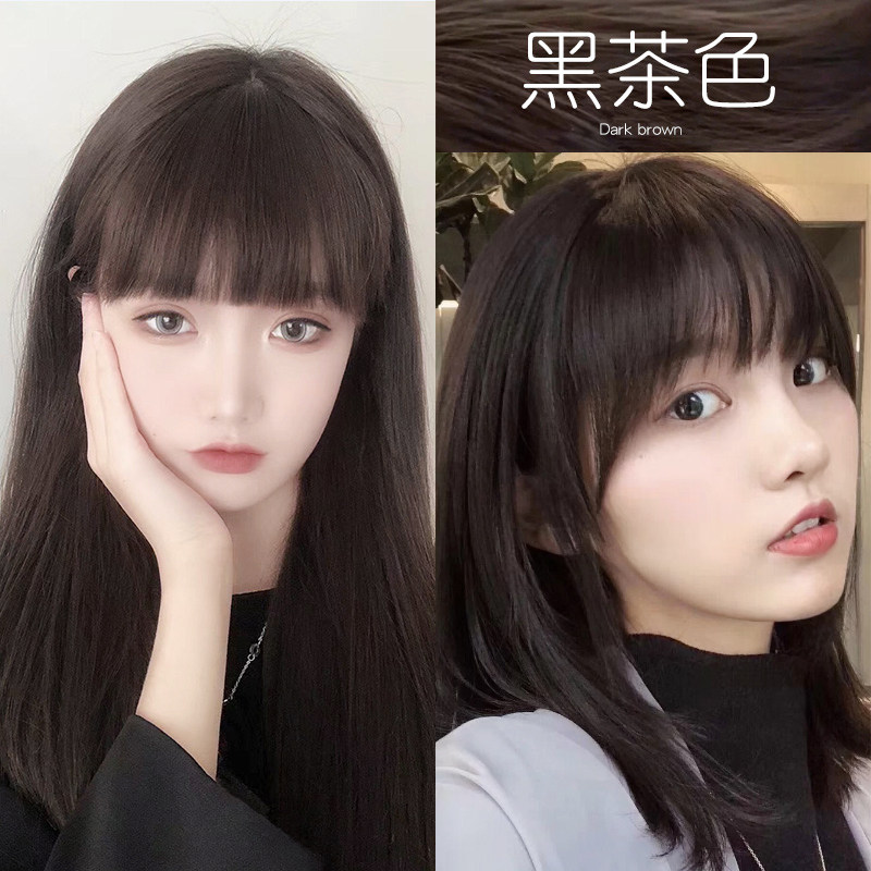 黑茶色染发剂膏2022流行色显白灰冷棕色植物纯自己在家染发女免漂