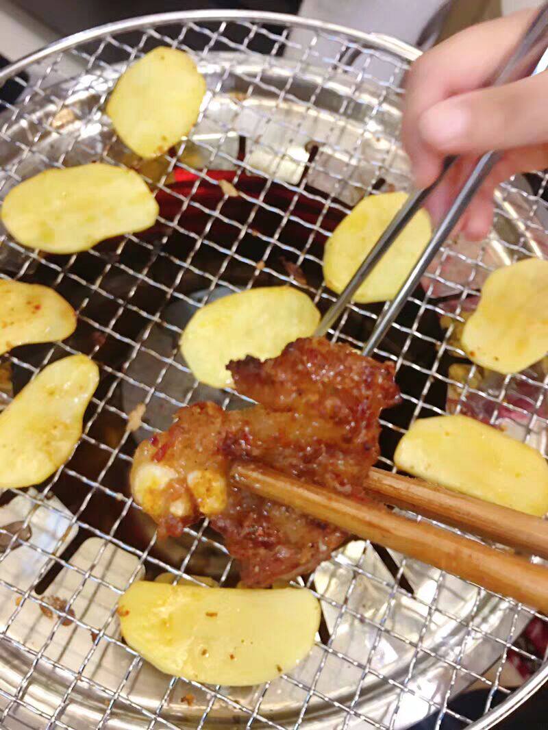 烧烤店用品_店铺专用烤肉网烧烤篦子圆形烤肉网碳烤网铁网烧烤用品