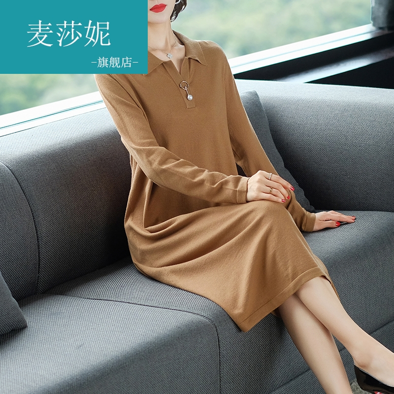 winter 2020 Autumn new pattern Large Women's wear mm Belly By age Doll collar knittingin the Women's clothing/Boutique , Large size women category - from Buy2taobao.com to provide professional Taobao agent buy service