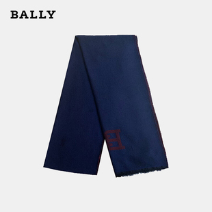 【正品保证】Bally/巴利时尚保暖围巾字母印花轻奢风男女同款围脖