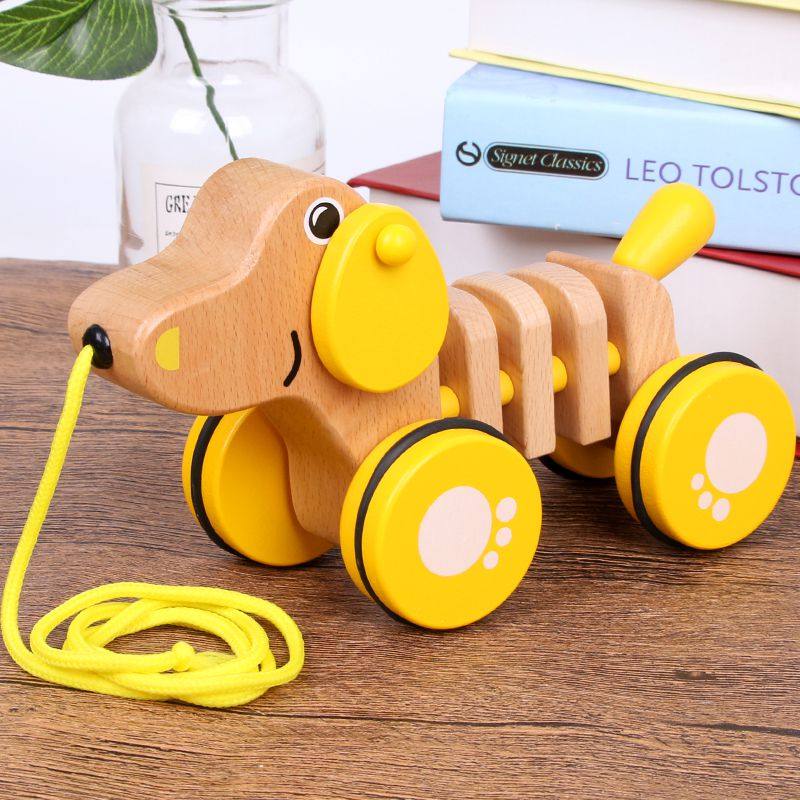 拖拉玩具拉线拉绳拉着走的拉拉车手拉牵引拉车宝宝婴儿儿童学步车